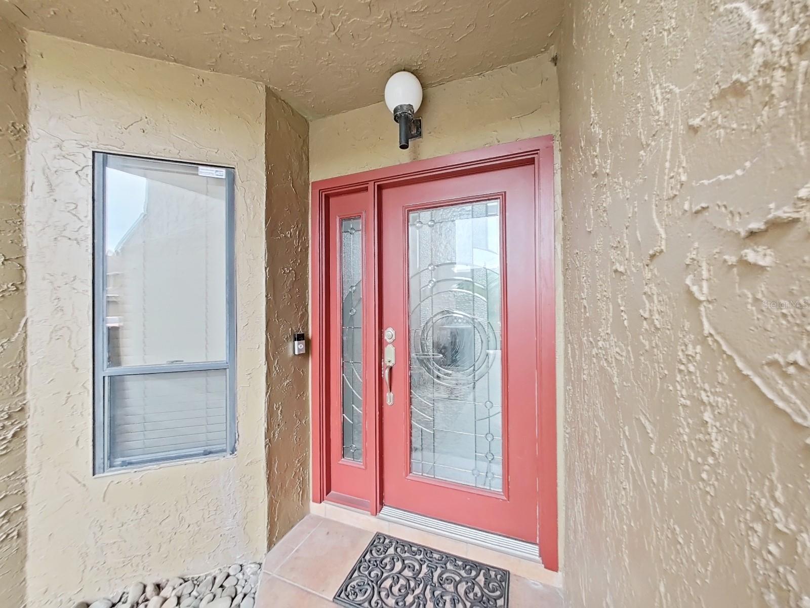 Front Door View with Ring Doorbell