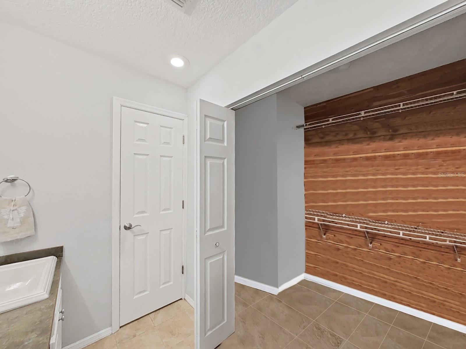 Master Bedroom walk-in closet.