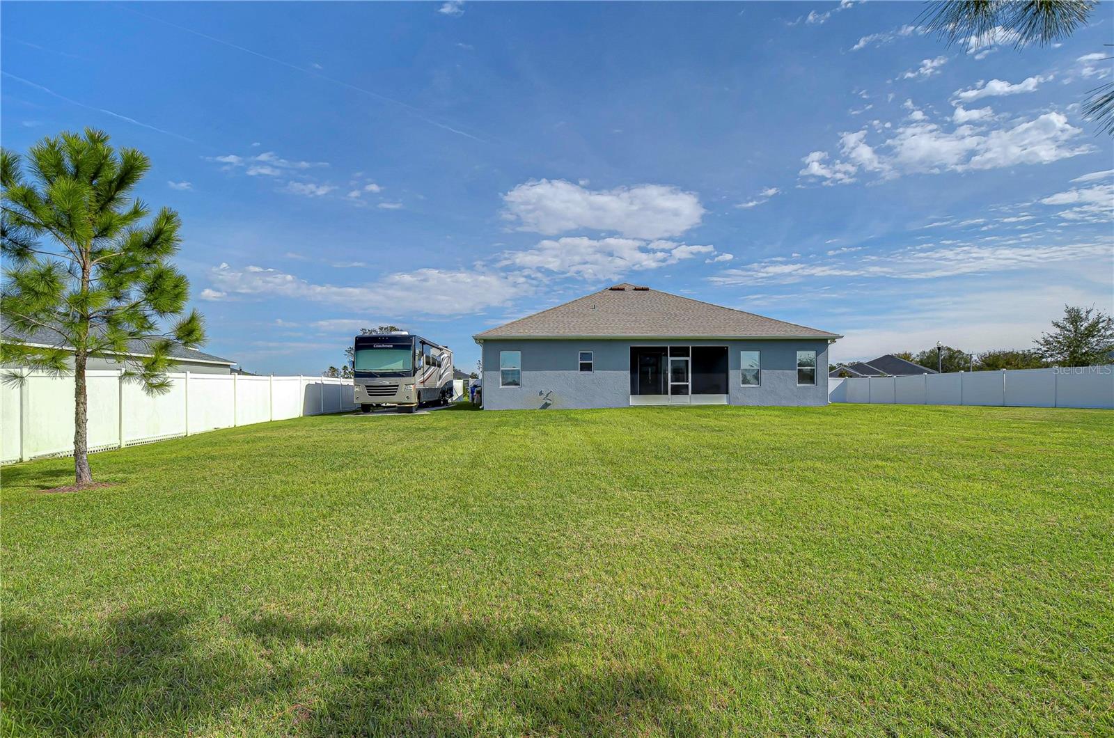 HUGE backyard offering endless possibilities!