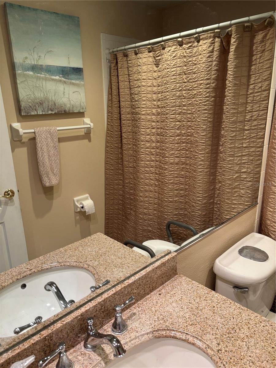 Guest Bath with tub & shower