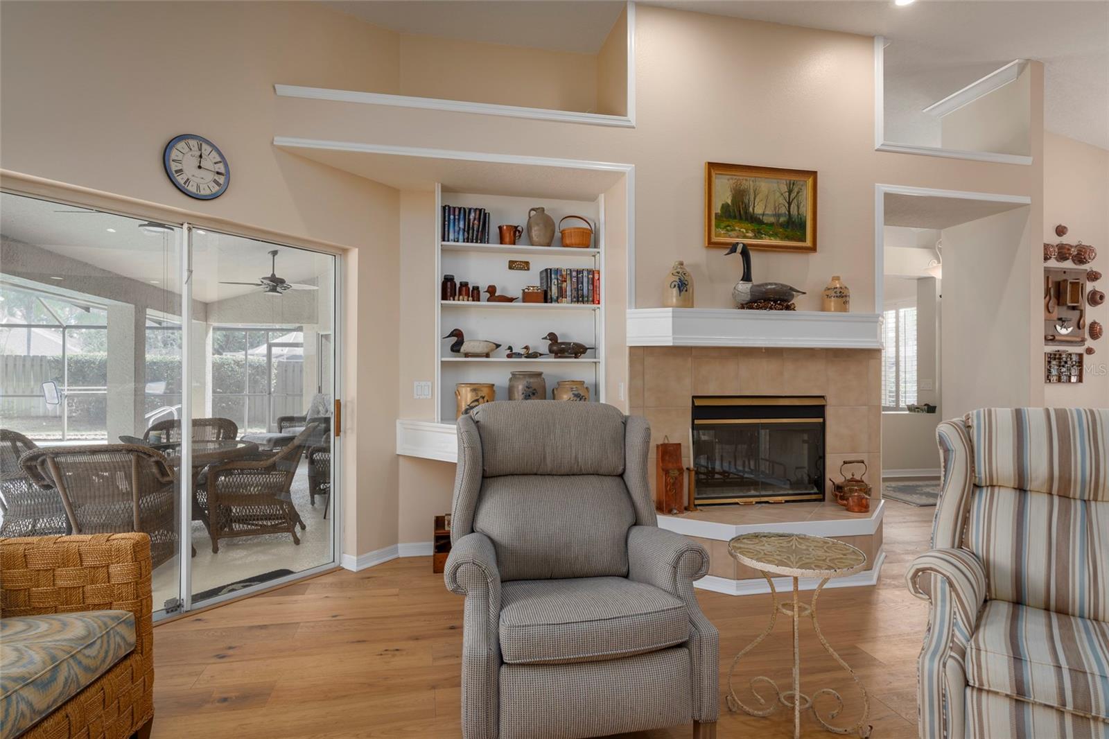 Family Room overlooking pool