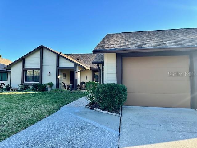 Front View of Driveway and Garage