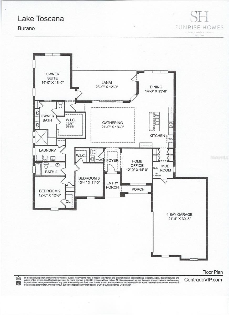 Sample Burano Floor Plan