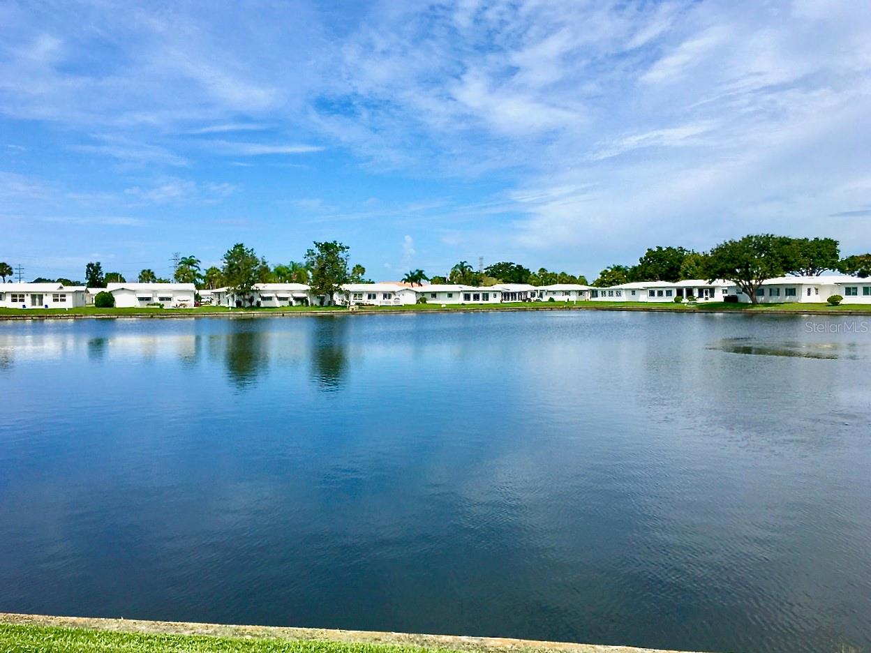 1-Water view faces west in back of house