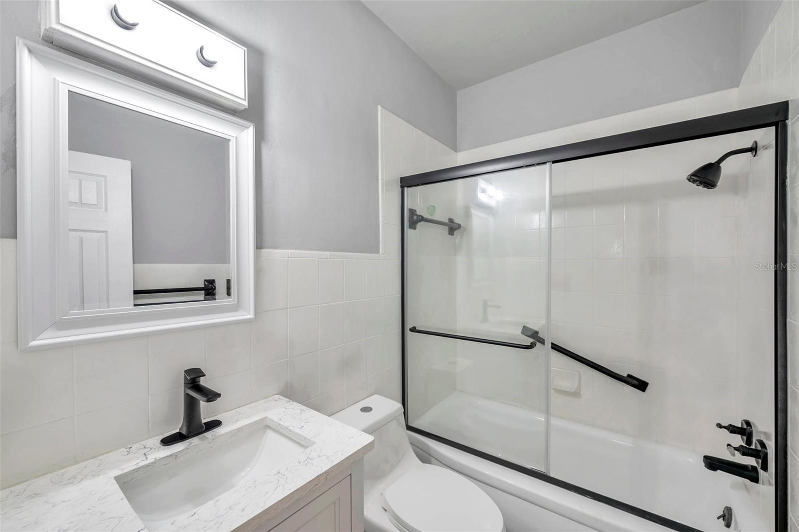 Bathroom With Glass Sliding Door