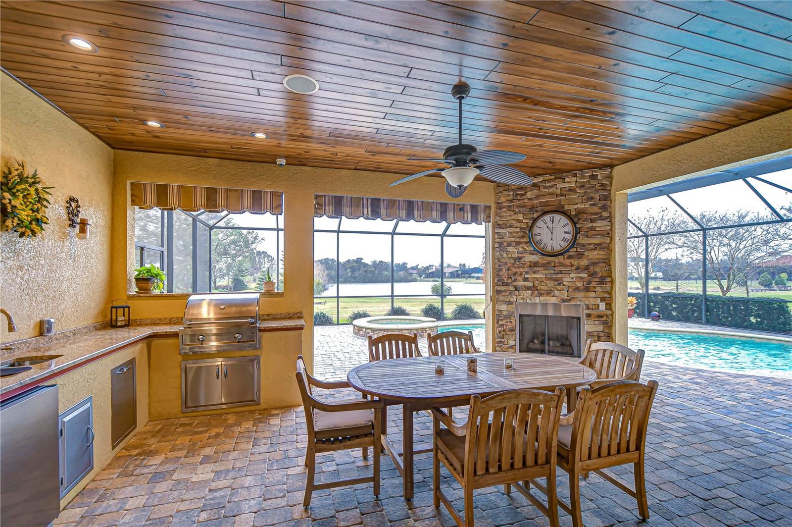 STUNNING lanai space PERFECT for entertaining!