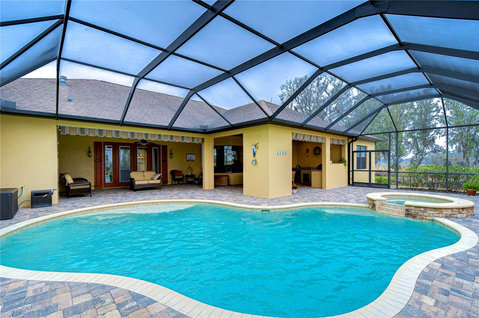 Kick back and relax in the pool and spa!