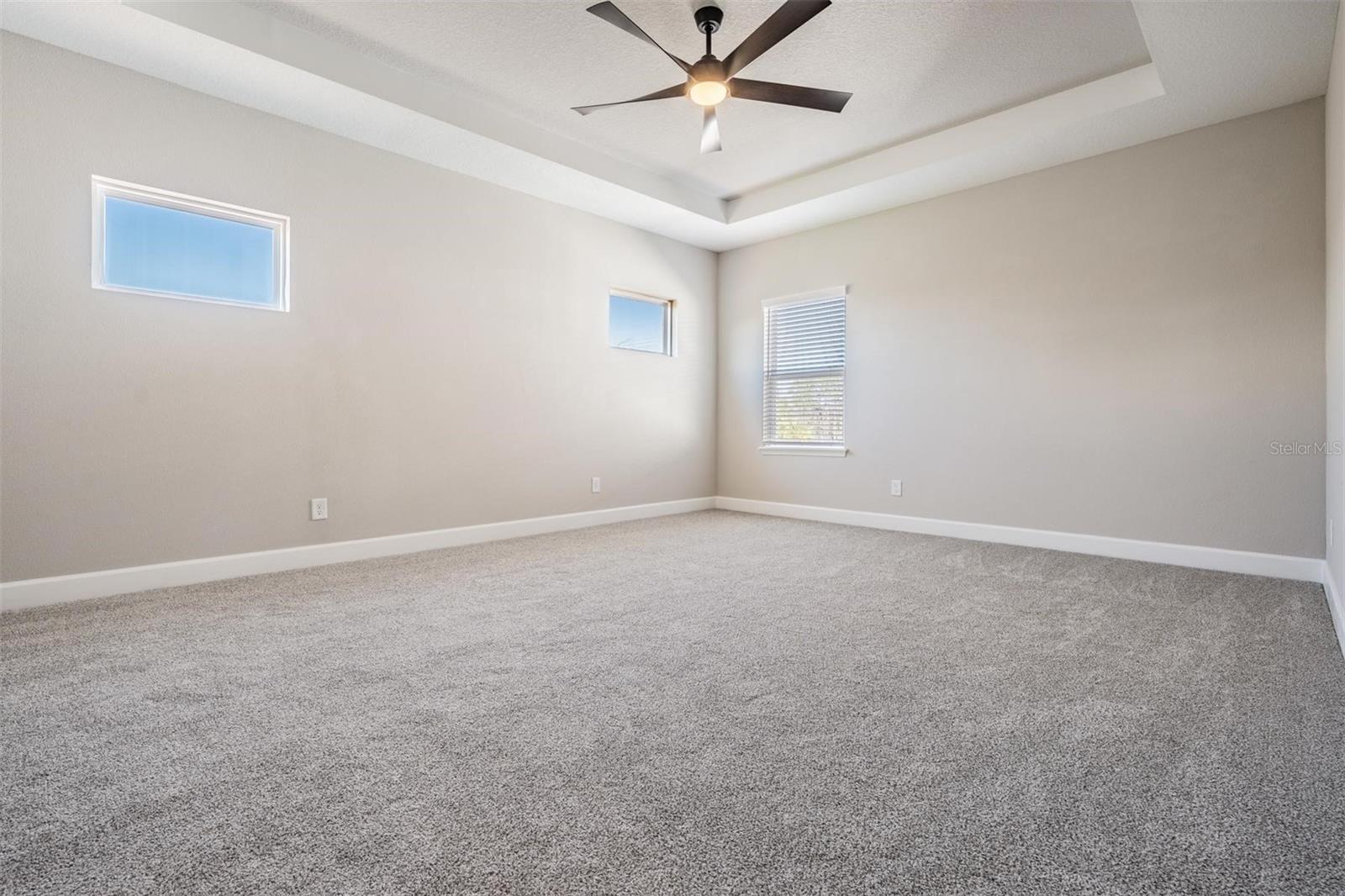 Upstairs bonus room, perfect for a game room, secondary living space or office!