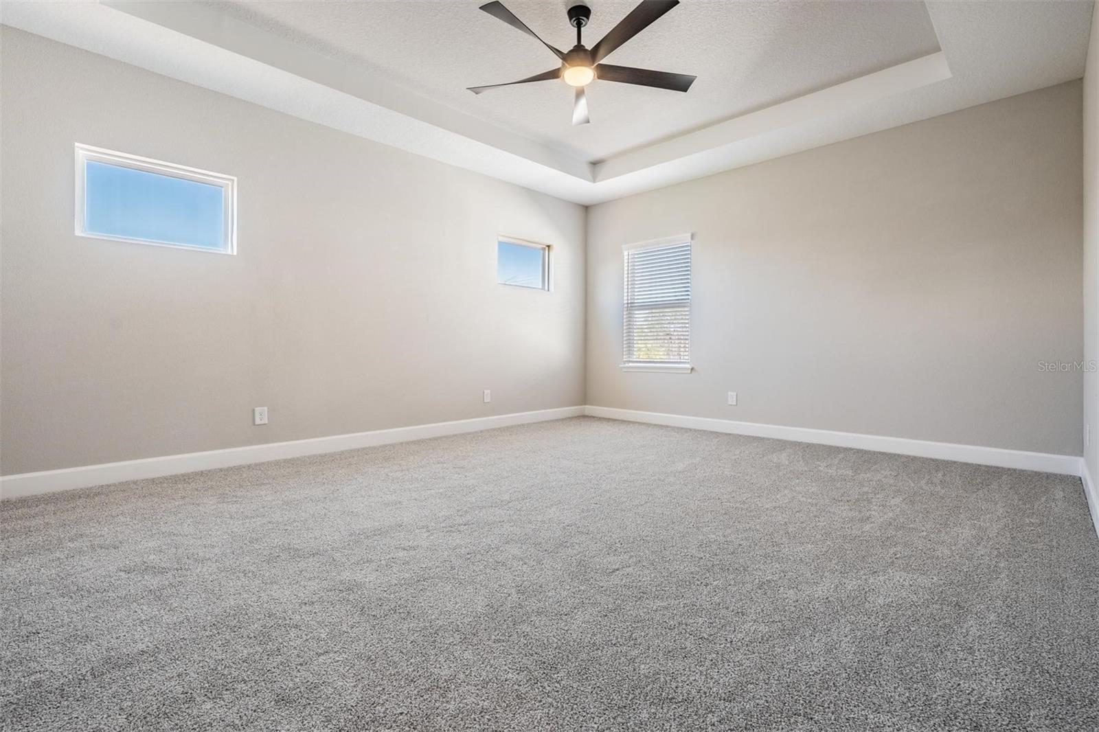 Upstairs bonus room, perfect for a game room, secondary living space or office!