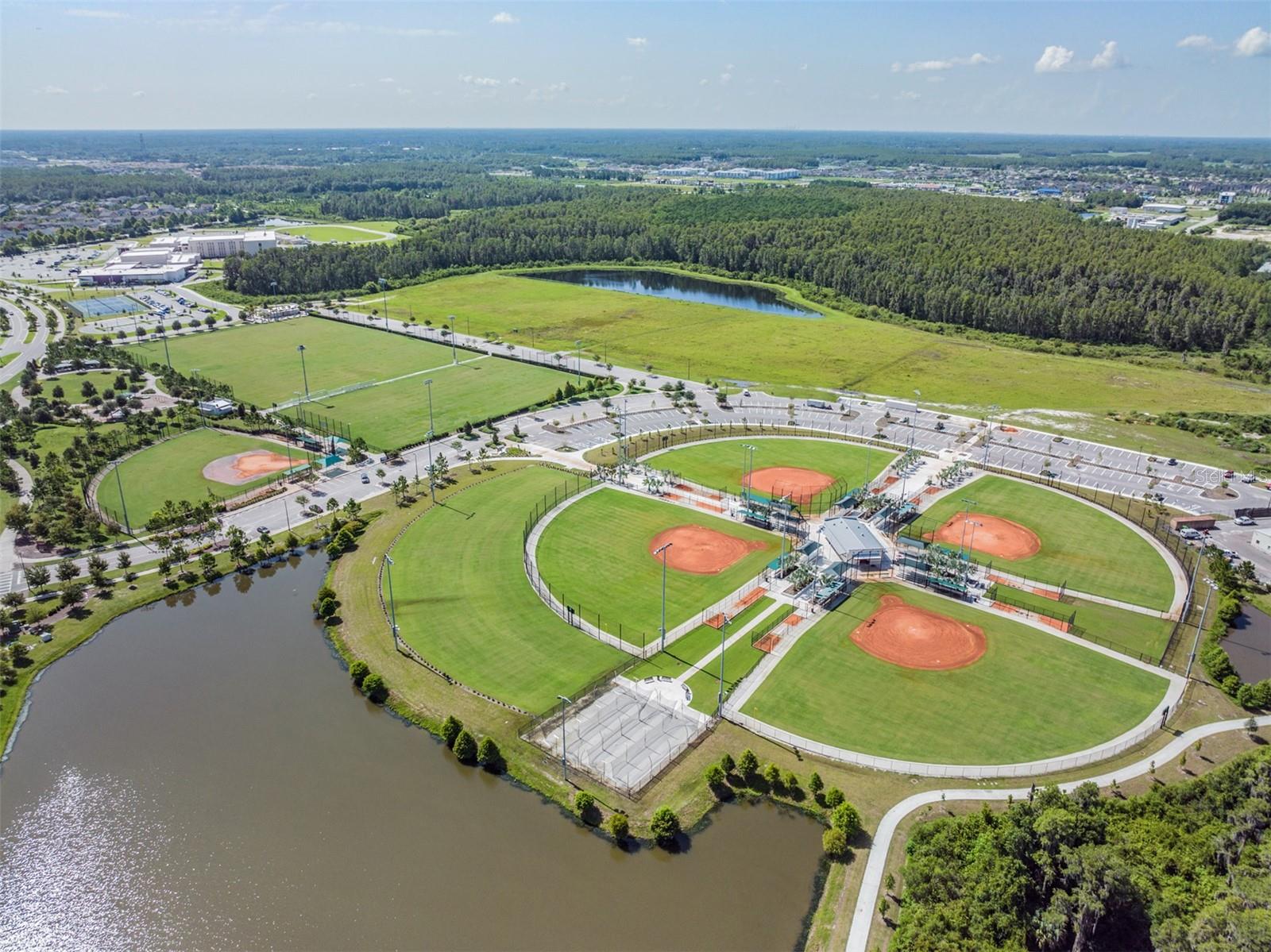 Starkey District Park: baseball and soccer fields