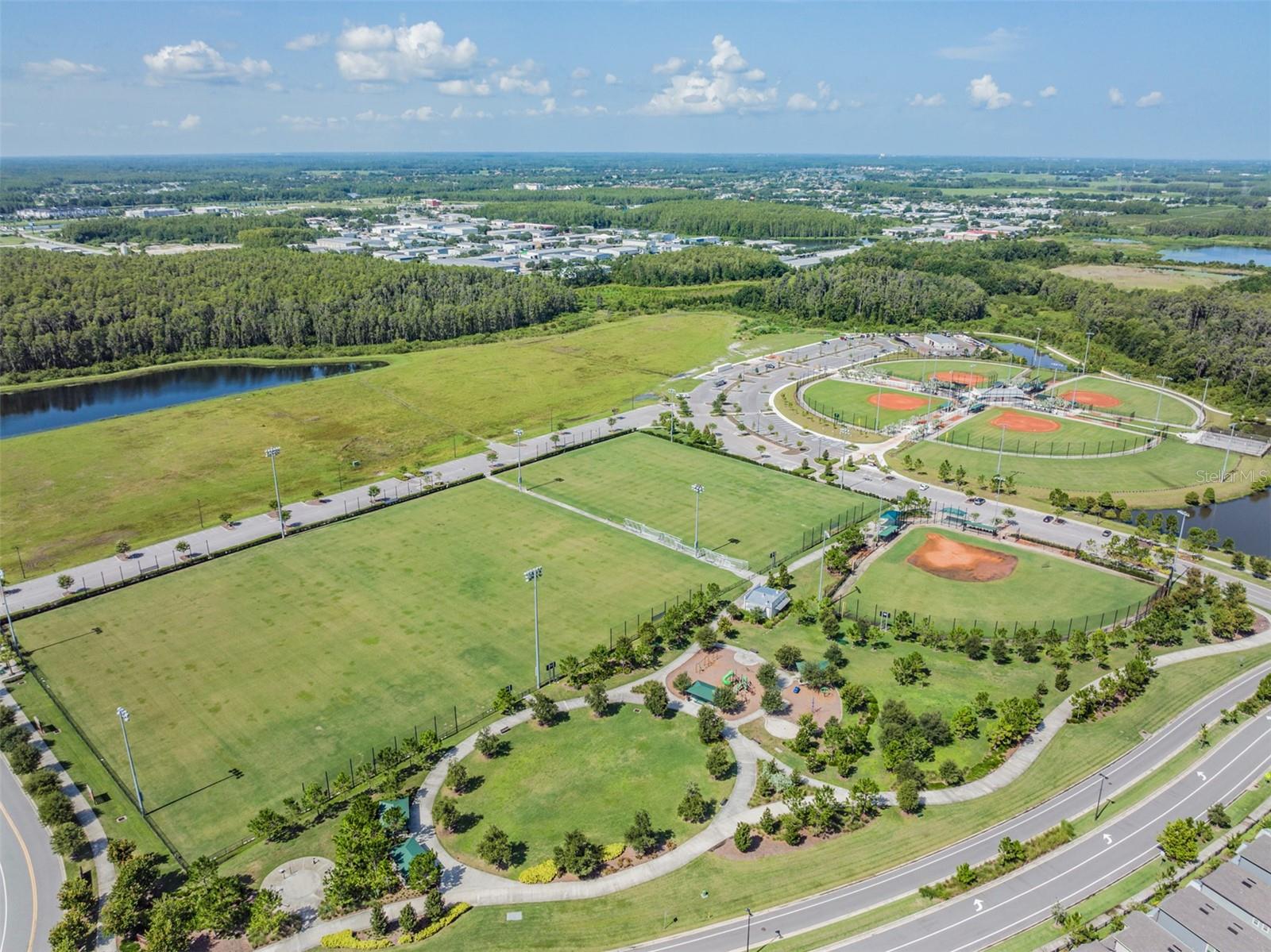 Starkey District Park: baseball and soccer fields