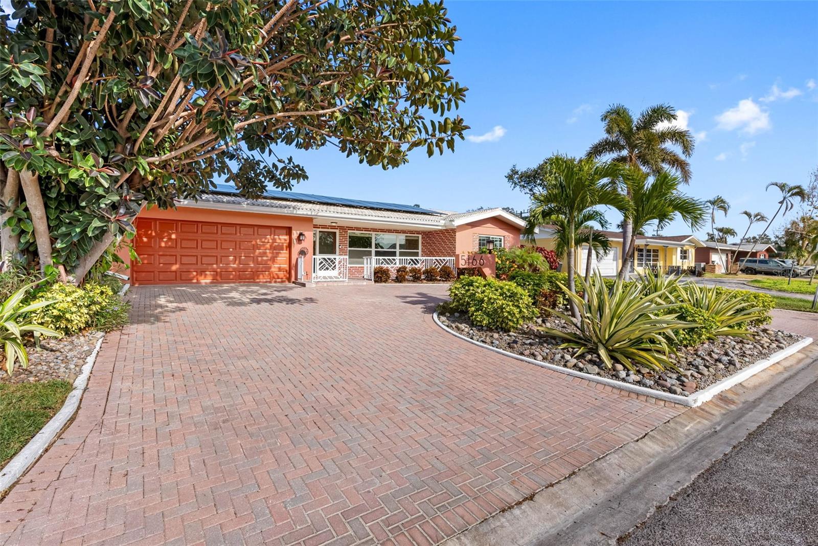 Paver driveway and all walkways.