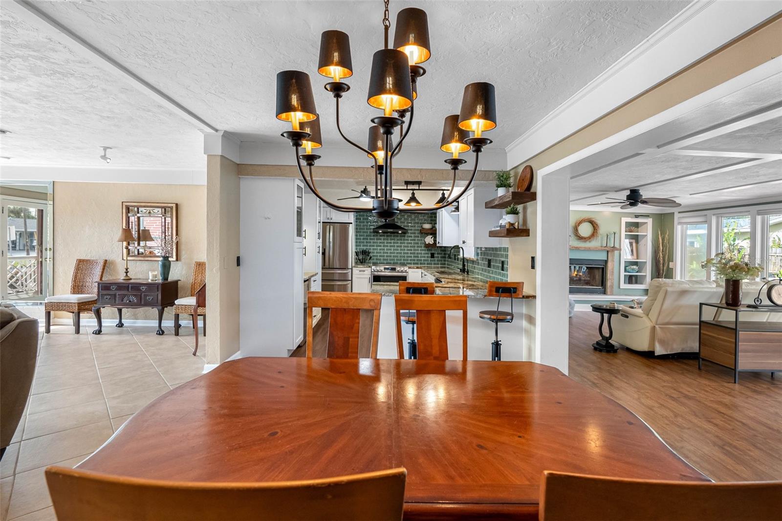 Separate dining room perfect for hosting dinner parties or family gatherings.