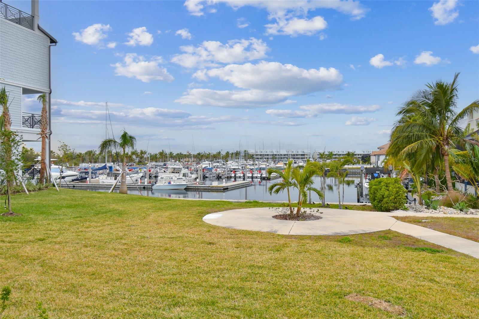 First Floor Side Yard With Water View