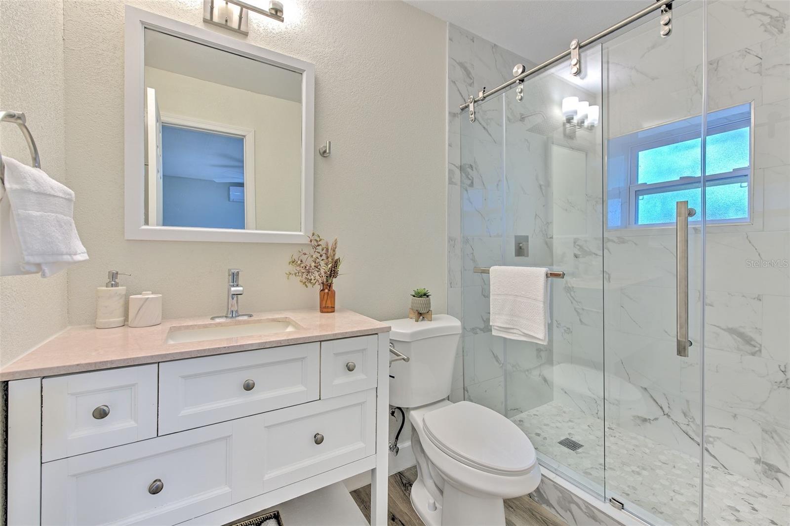 Gorgeous Updated Bathroom in ADU/MIL Suite