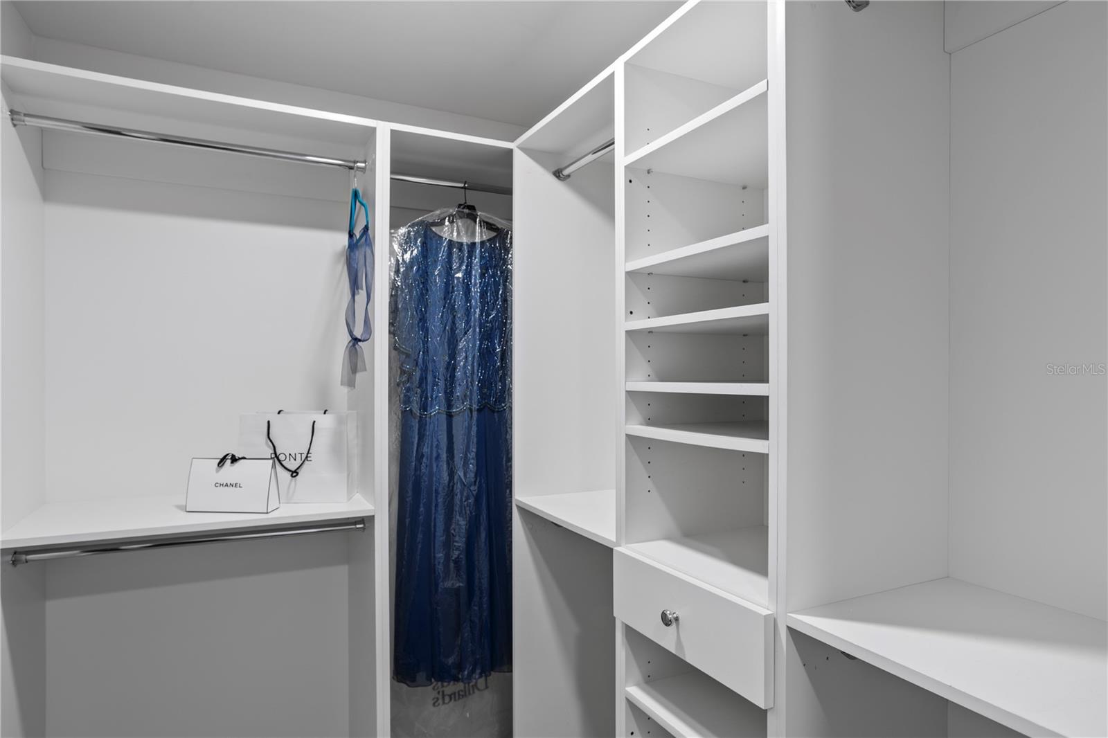 One of dual closets