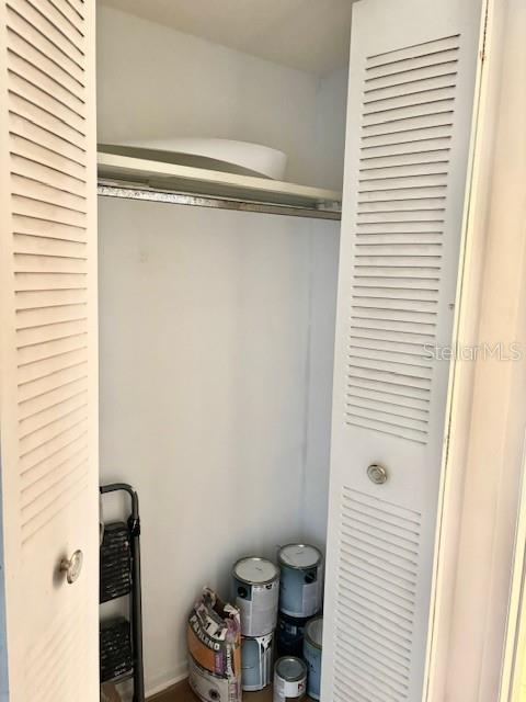 Closet space in Bedroom