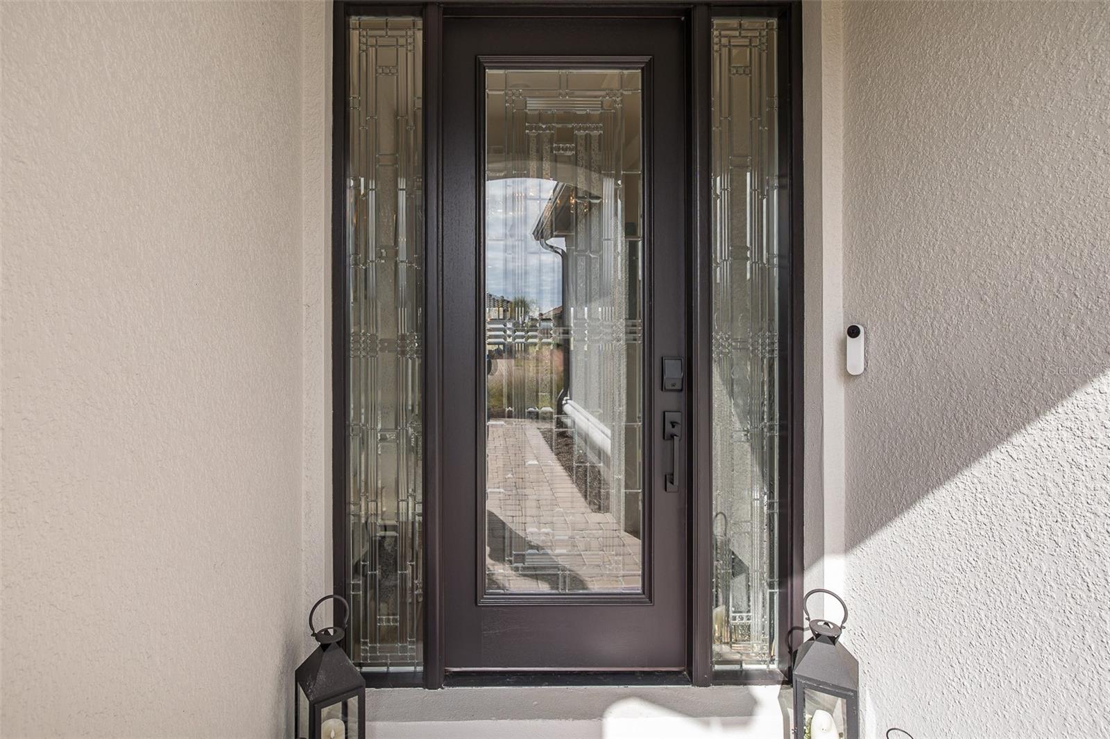 Beautiful NEW Double Leaded Front Doors!