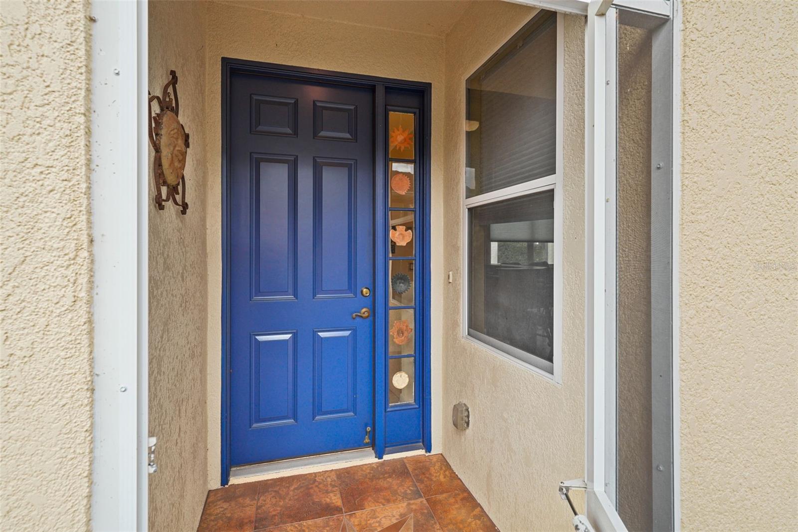 Front door and vestibule