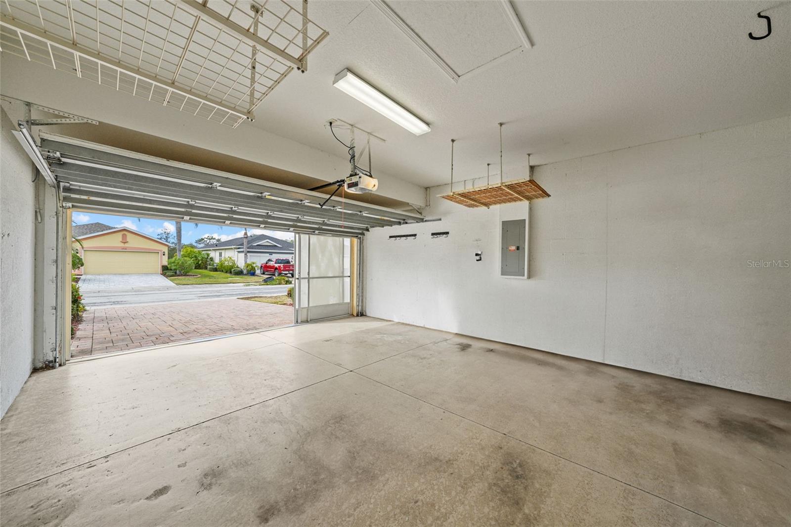 Sliding screen doors so you can open the garage door