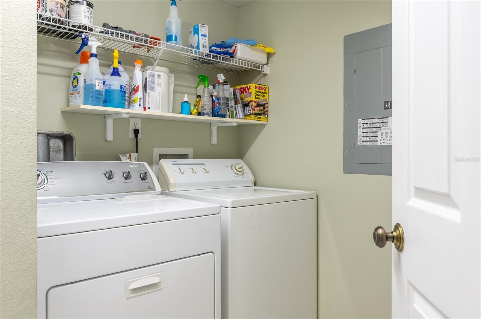 Large Laundry Room with storage area too.