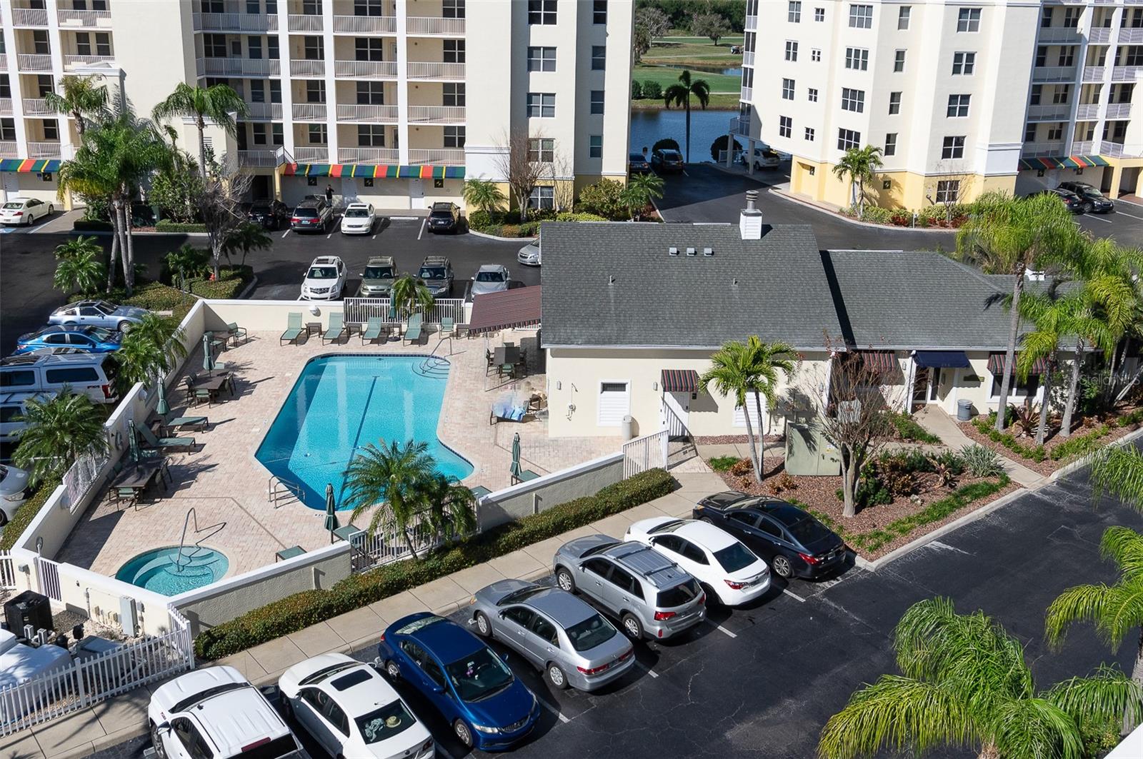 Community Room overlooks the pool!