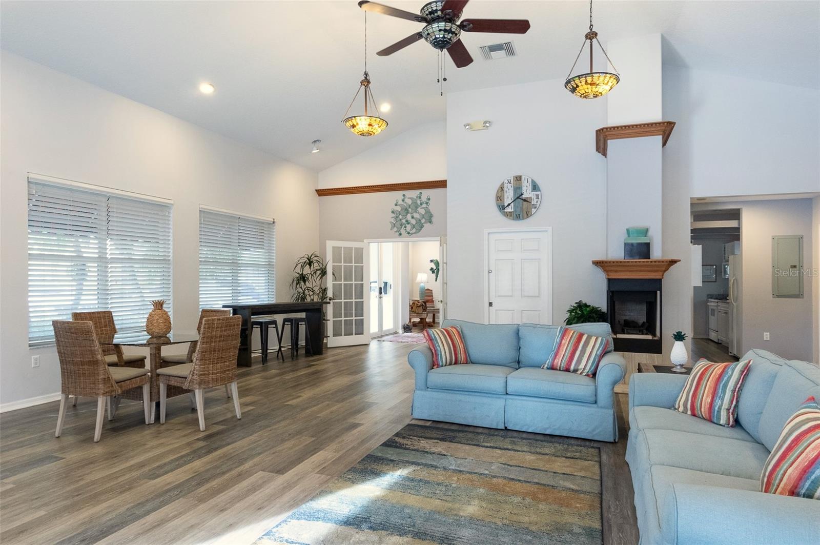 The kitchen in the community room, plus the reading room, is not pictured.