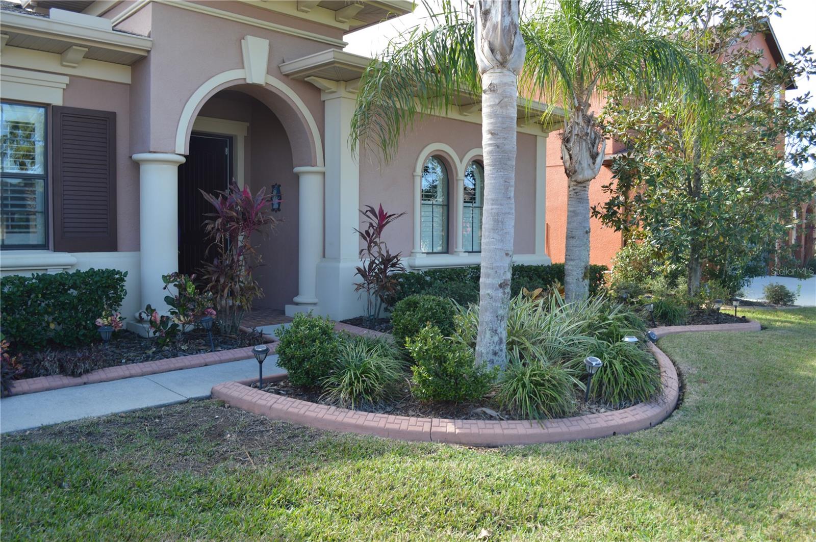 Walkway into the house.