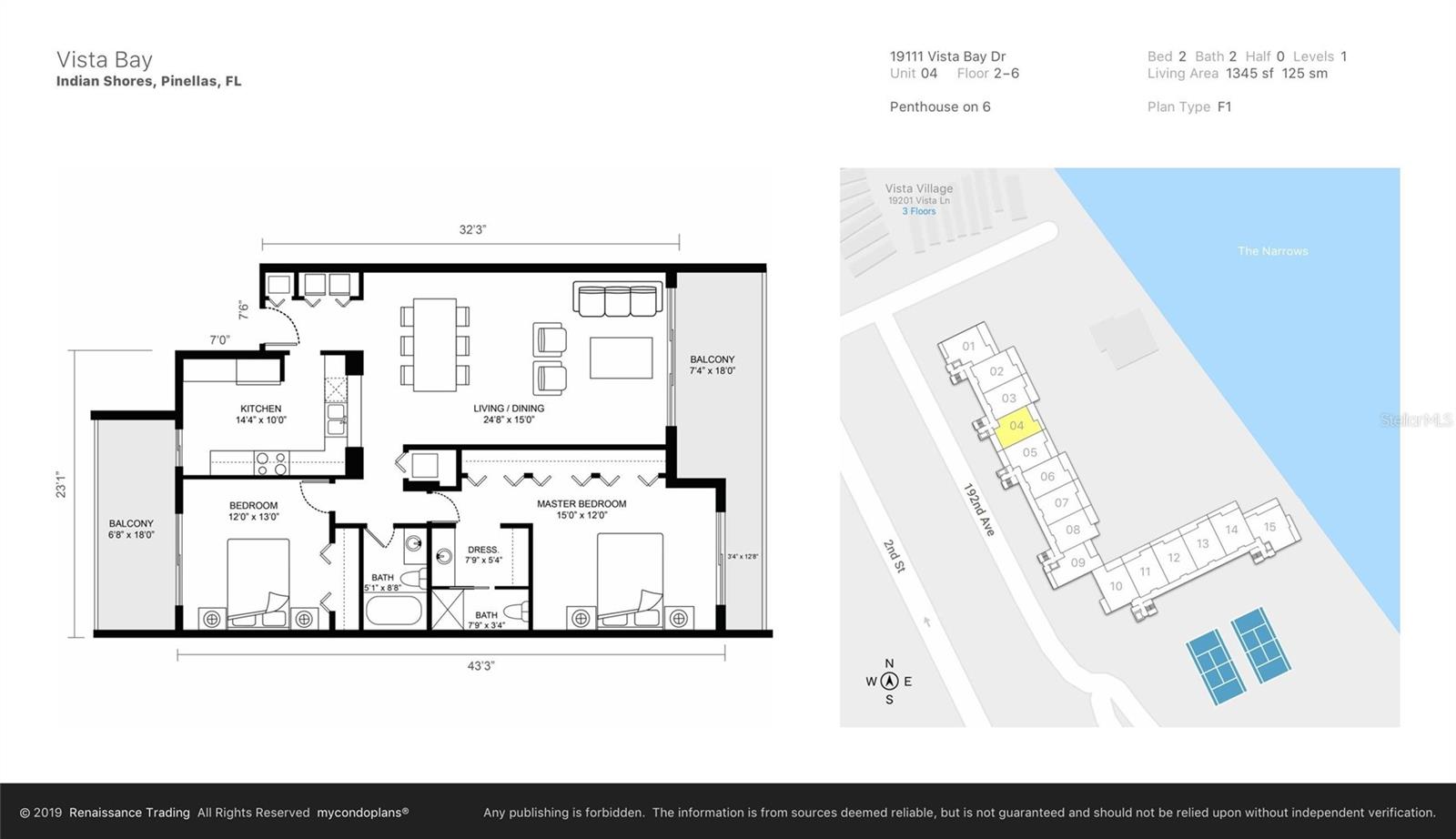 Floor plan of the Unit