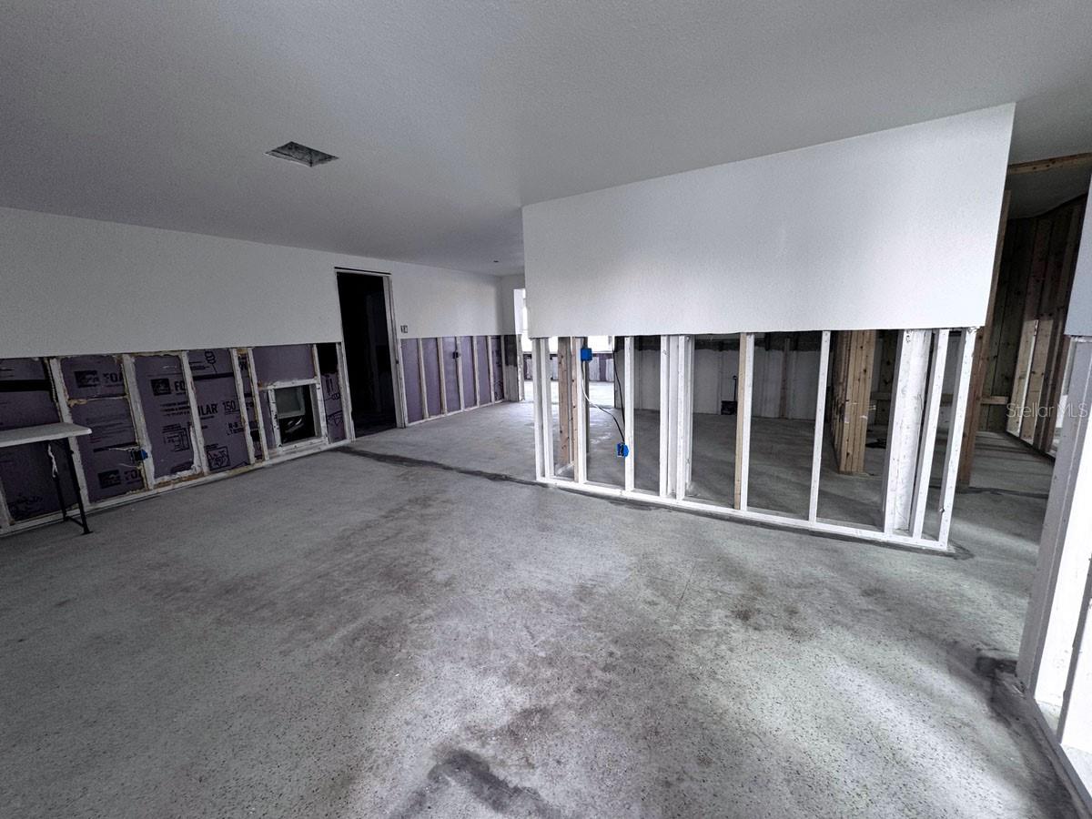 Living Room with view of kitchen and Dining Room