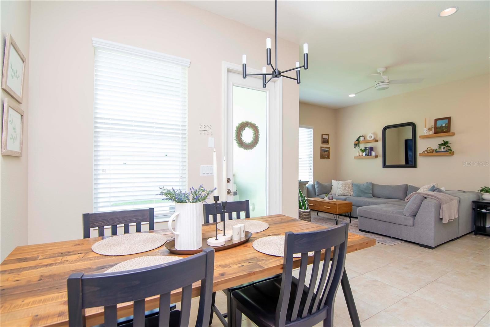 Spacious dining room