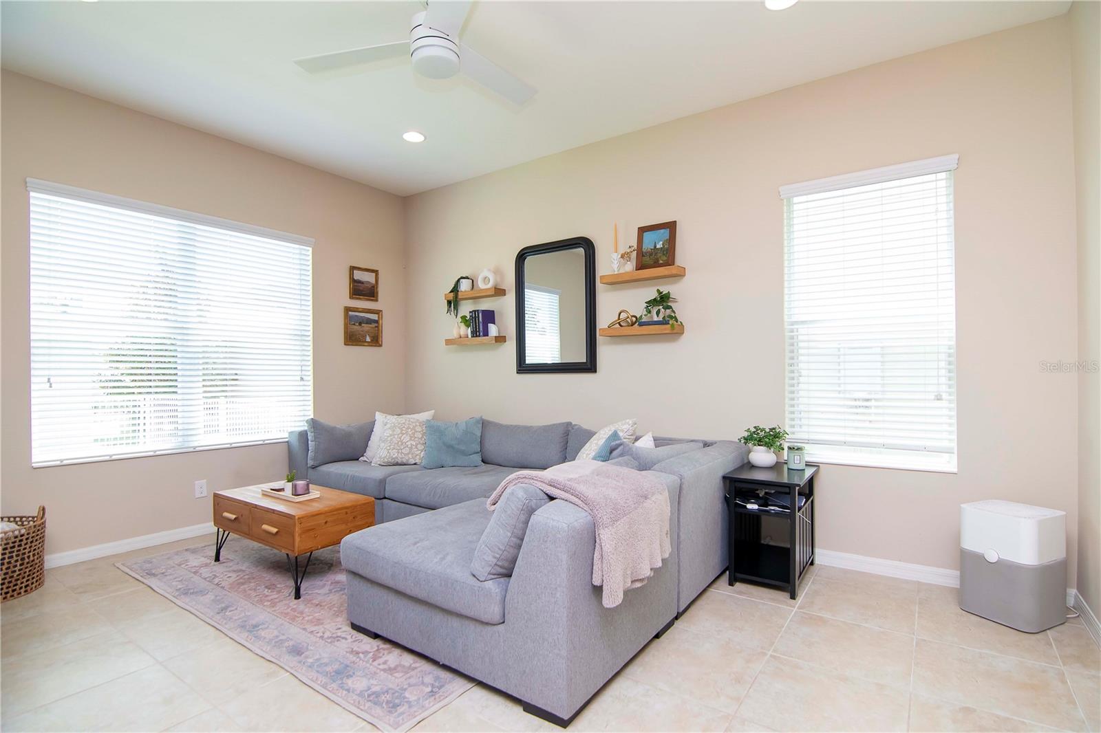 Bright and inviting family room