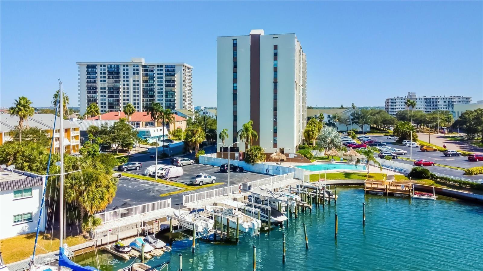 Dolphin Cove, aerial.