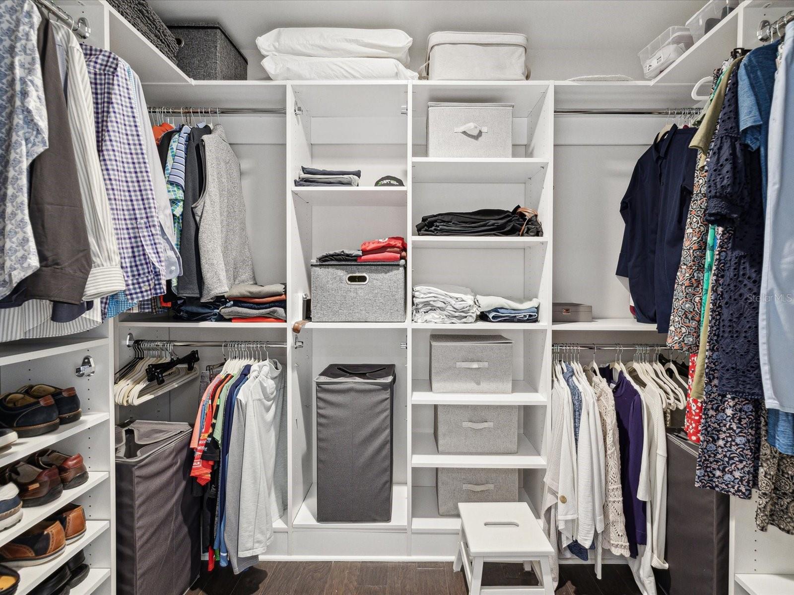 Custom walk in closet