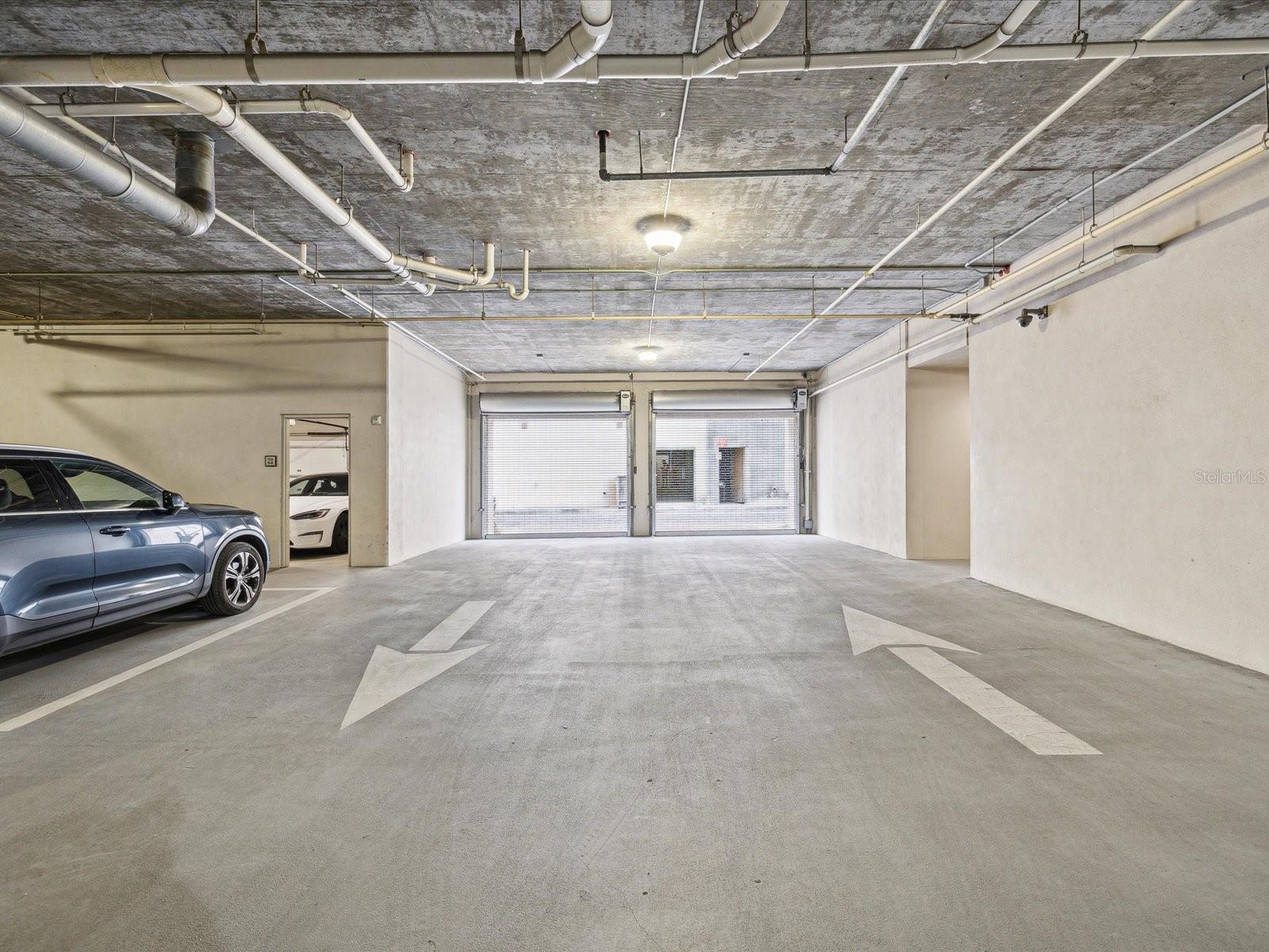 Gated garage entrance