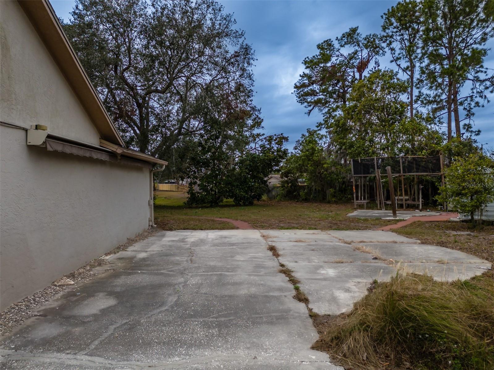 4228 Spring Way Circle, Valrico, Fl 33596 - Side yard with parking pad