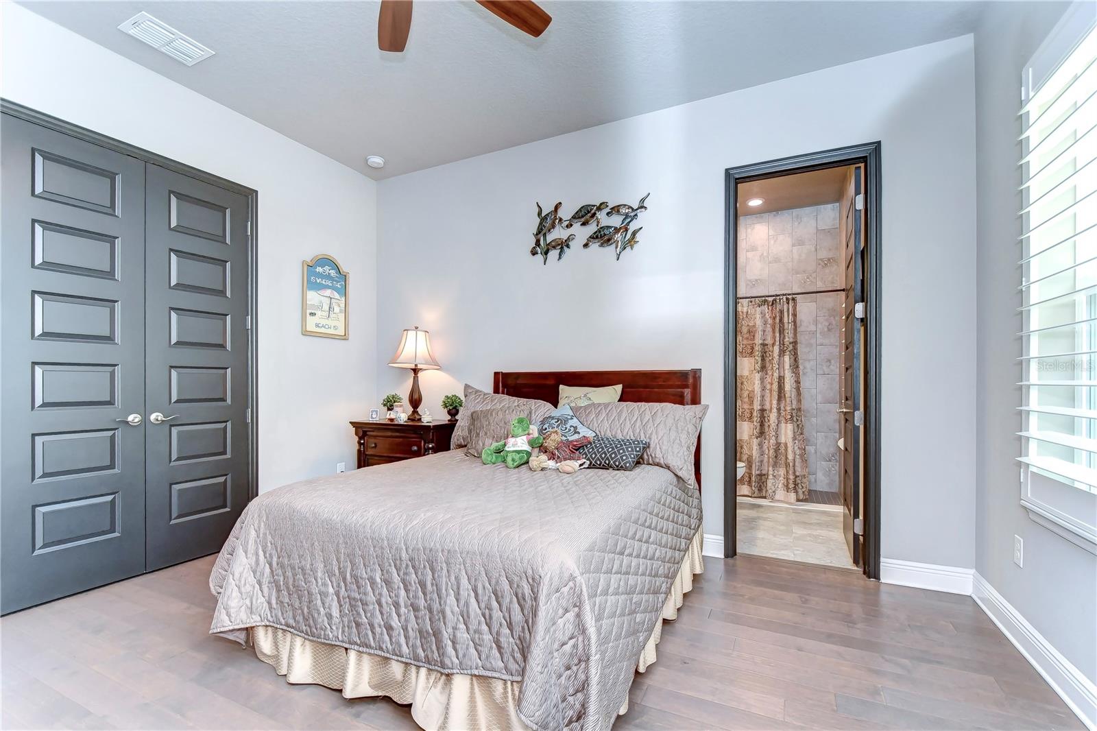 Second bedroom with double door closet entry!