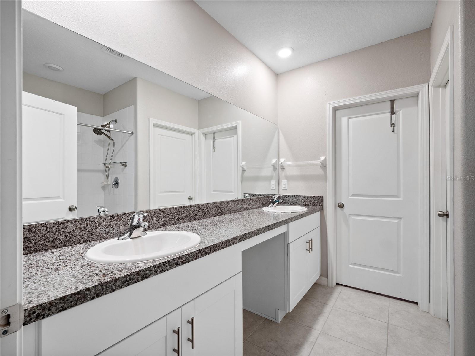 Master Bathroom with Large Walk in Closet