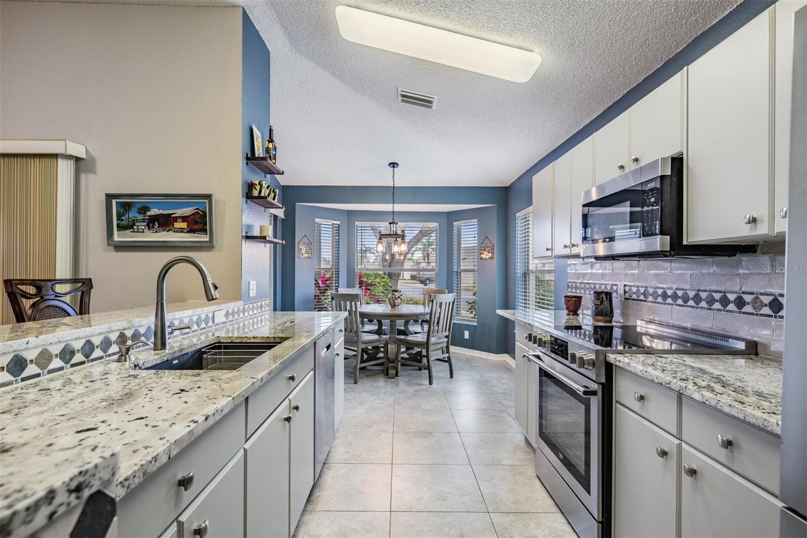 Sunny breakfast nook is a great place to start your day