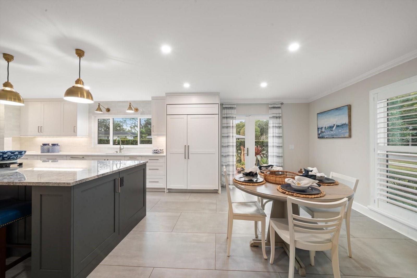 Dining area off of kitchen.