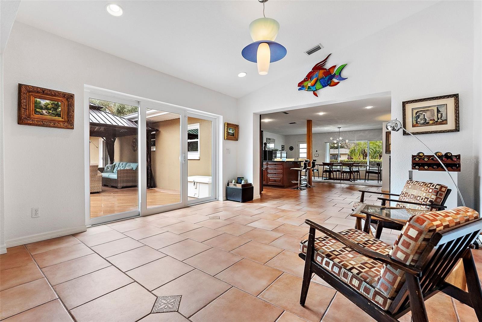 Open Floor plan from Kitchen and dining