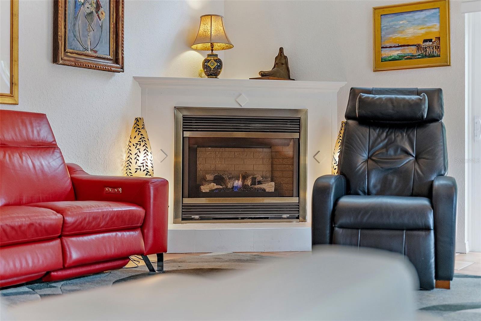 Gas Fireplace in Great Room