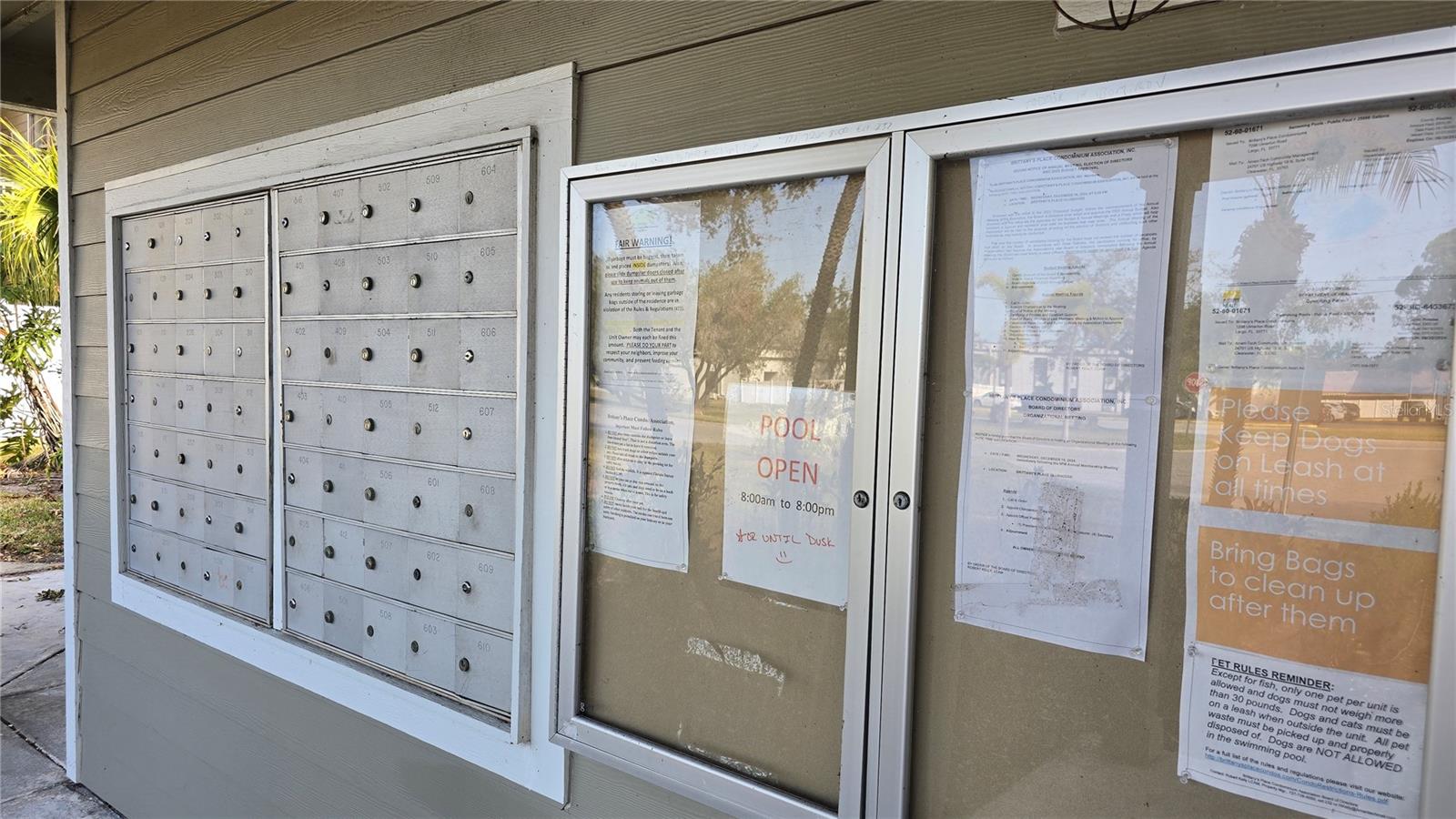 Community Mailboxes located by the Clubhouse