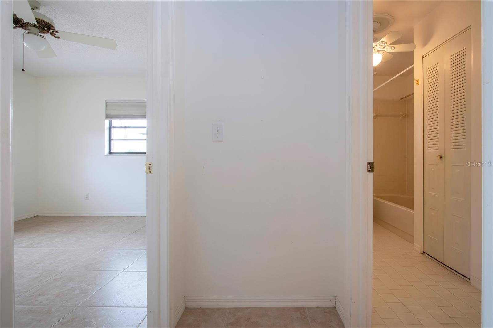 Entry Way to Guest Room and Guest Bath