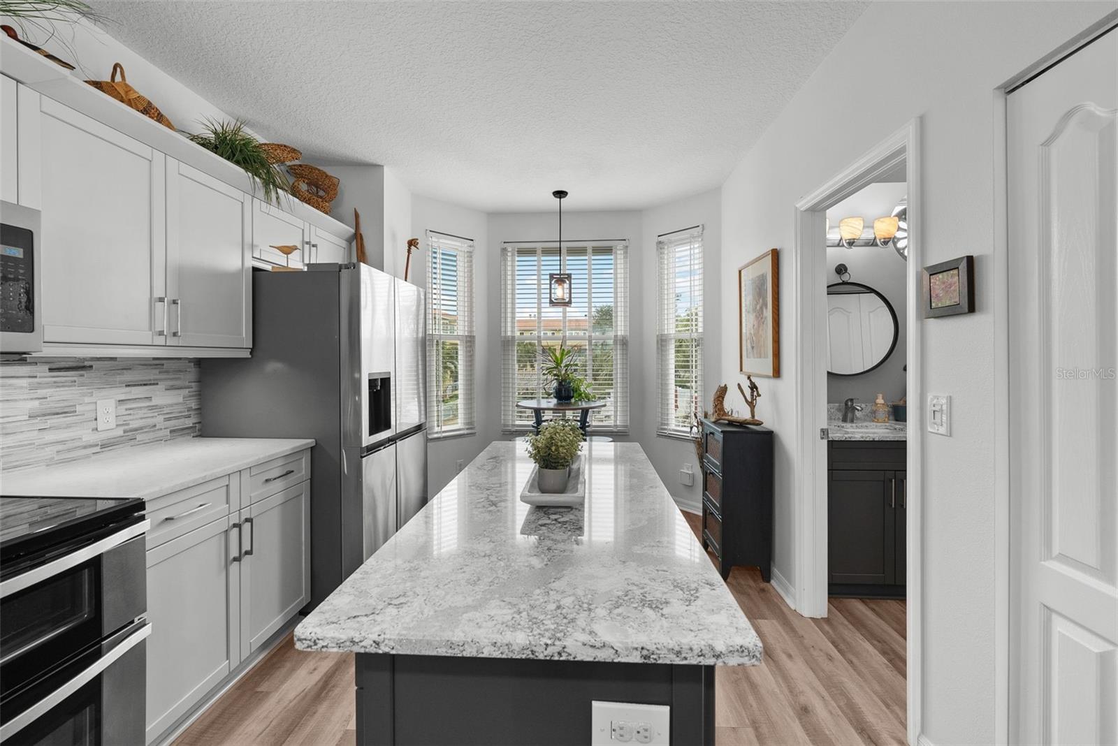 Stainless Steel Appliances and Pantry Closet