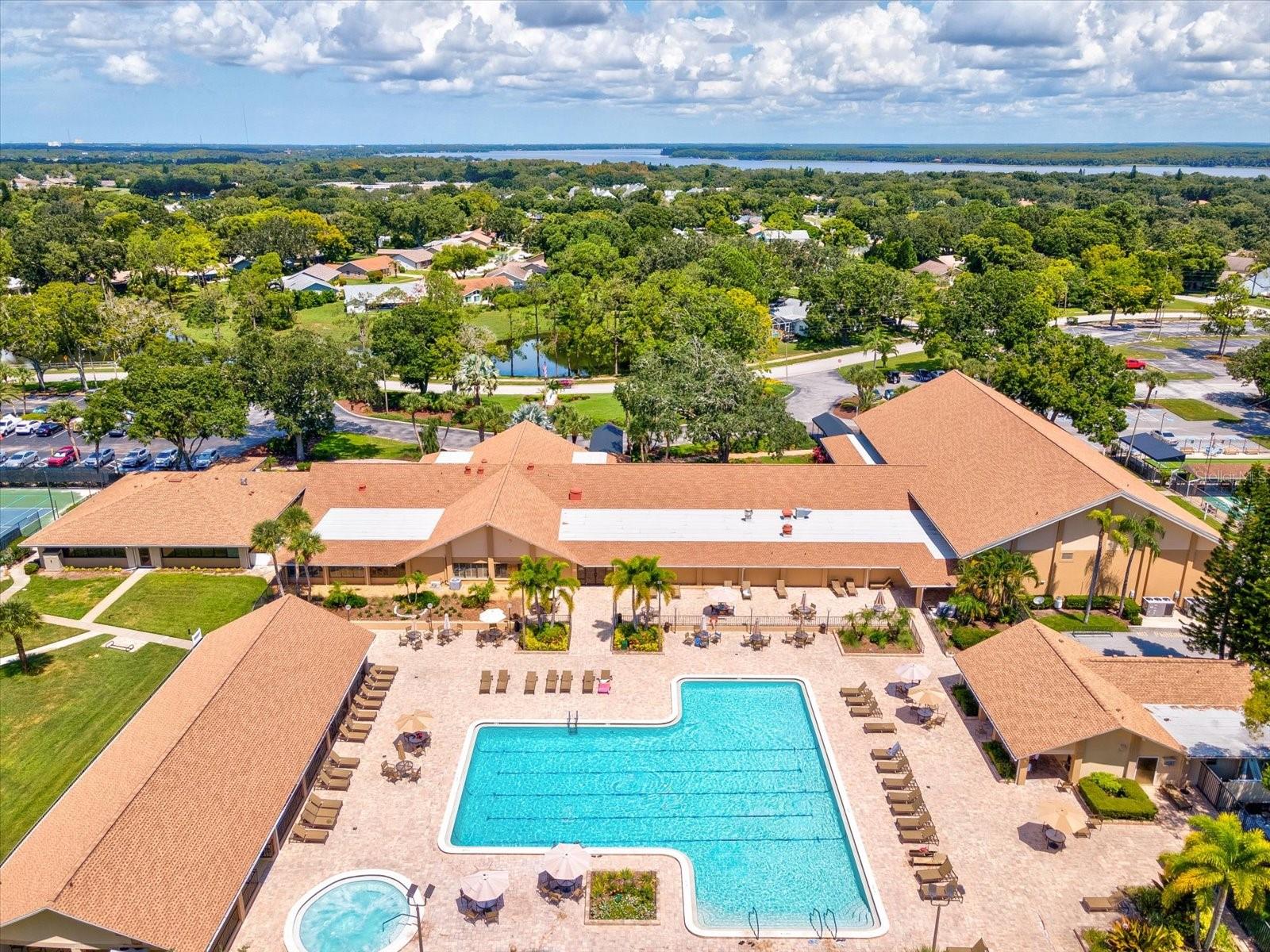 Clubhouse with Olympic size pool