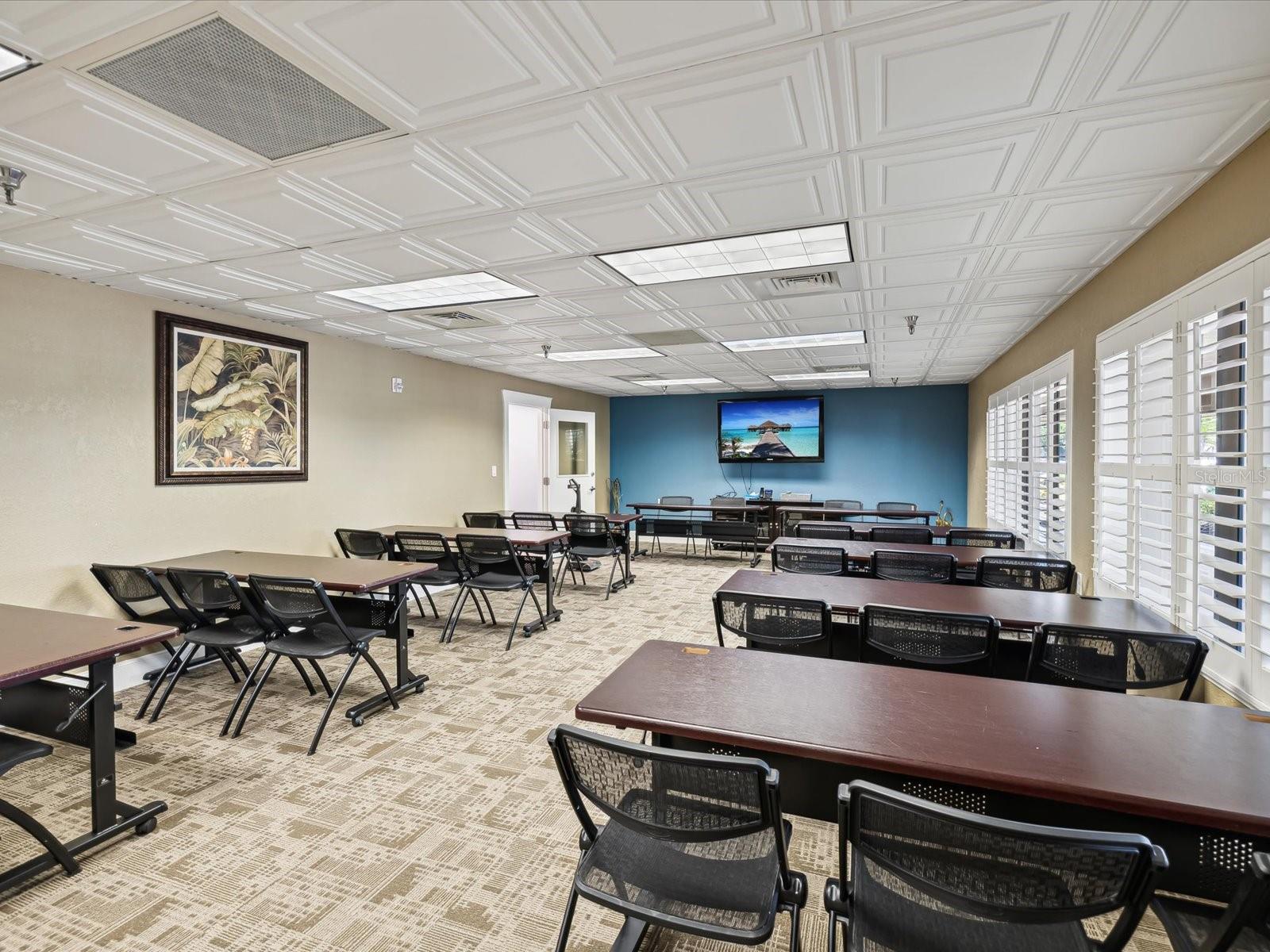 Meeting room in clubhouse