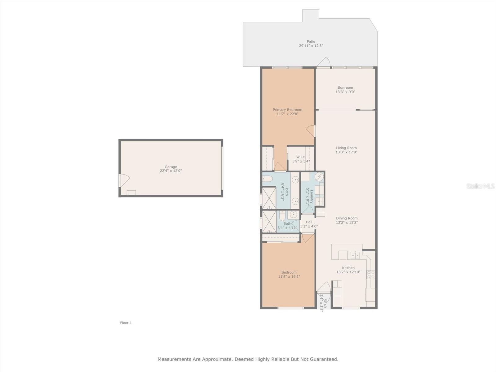 Villa Floor Plan and Garage