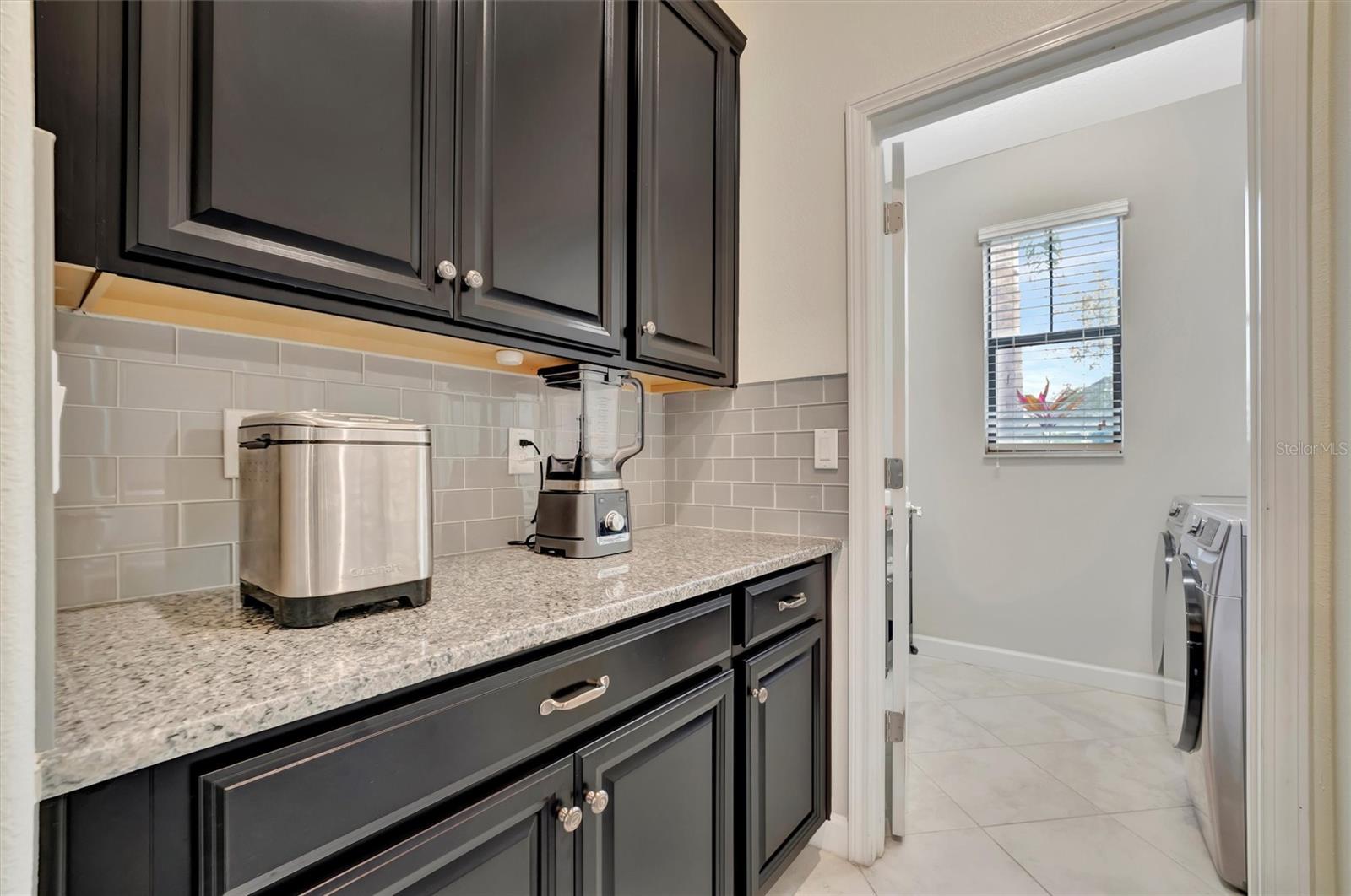 Kitchen to Laundry Room View