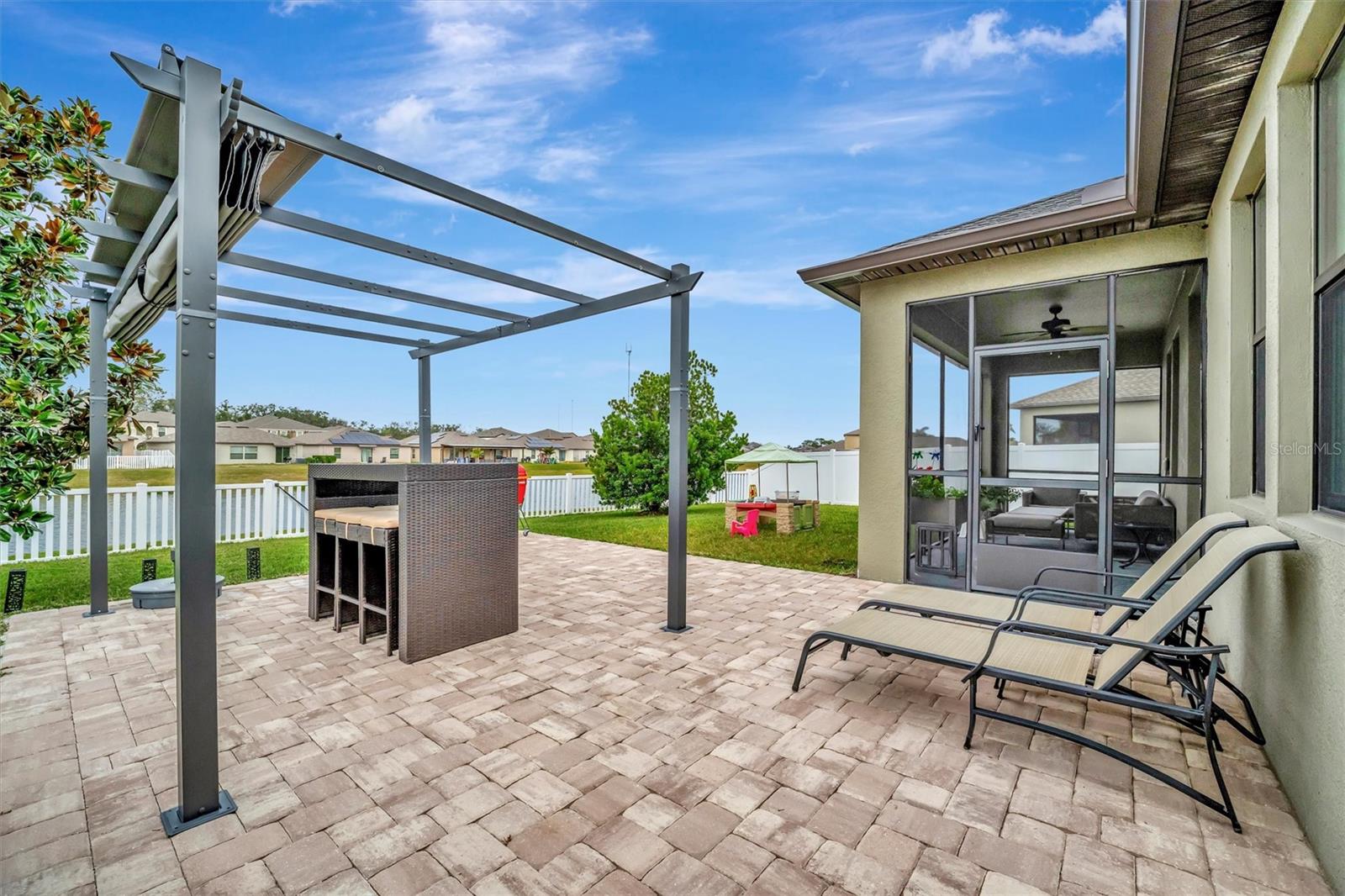 Brick Paver Patio with Gazebo